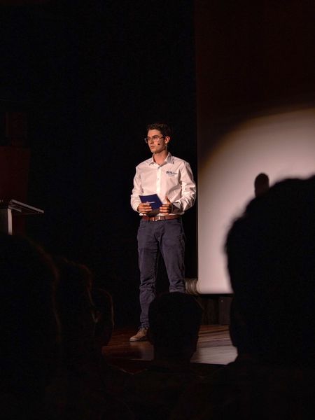 Explaining something in the Roll Out event